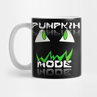 Jack O Lantern Face - Halloween Costume - Pumpkin Mode - Glowing Green Mug